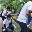 奈良公園をきれいにしよう090801「ご友人たちとご参加」